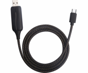 Q-BIT USB-A - microUSB USB kabel 0,9 m černý (231043)