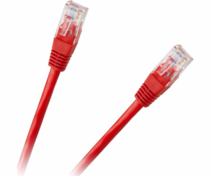 LP Patchcord kabel UTP 8c zástrčka-zástrčka 1,5m CCA červená