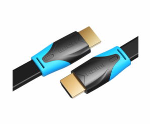 Flat HDMI Cable Vention VAA-B02-L300 3m 4K 60Hz  (Black)