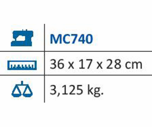 Jata SELECCION MC740 Šicí stroj