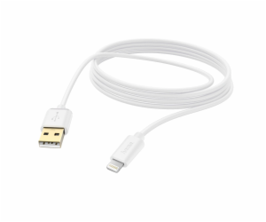 Hama 00187207 Charging/Data Cable, Lightning 3m, White