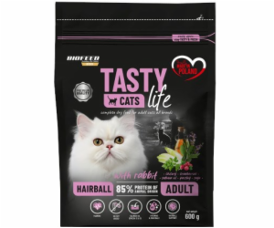 BIOFEED Tasty Cats Life Hairball Rabbit - suché krmivo pr...