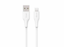 eSTUFF INFINITE Super Soft USB-A to Lightning Cable to Cable MFI 1m, 100% recyklovaný, bílá