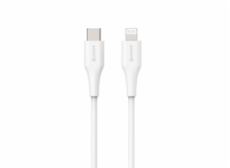 eSTUFF INFINITE Super Soft USB-C to Lightning Cable to Cable MFI 3m, 100% recyklovaný, bílá