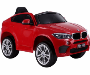  sportovní auto na baterie BMW X6 červená kůže, EVA