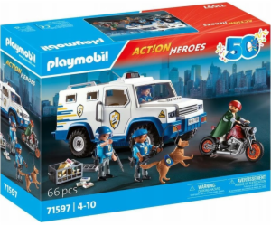 PLAYMOBIL 71597 Action Heroes Transportér peněz, stavebnice