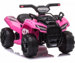 Lean Cars Quad s baterií JS320, růžová