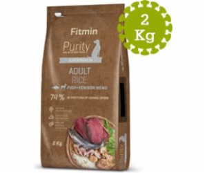 FITMIN Purity Adult Rice Fish & Venison - suché krmivo pr...