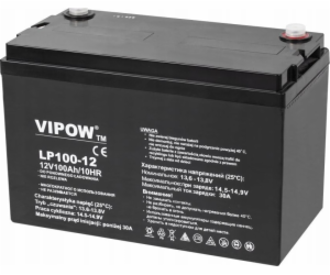 VIPOW gelová baterie 12V 100Ah