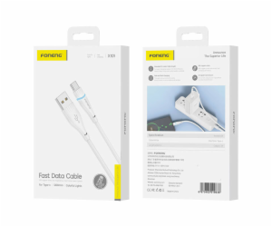 USB-A to USB-C cable Foneng X101 3A, 1.2m (white)