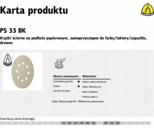 Klingspor brusný kotouč samolepicí 125mm PS33BK gr.180 GL...