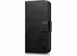 iCarer  iCarer Oil Wax Wallet Case 2v1 iPhone 14 Plus Case Kožený Flip Cover Anti-RFID Black (WMI14220723-BK)