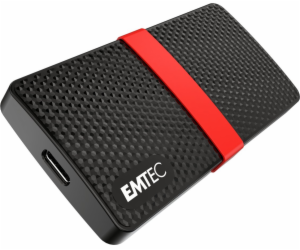 Emtec Portable X200 2TB externí SSD disk Černočervený (EC...