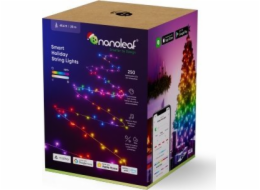 Nanoleaf  Holiday String Light - vnitřní/venkovní osvětlení vánočního stromku 20m (250 LED včetně ovladače) (technologie Matter) (černá)