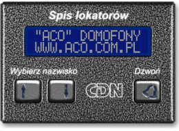 ACO  CDN-230E ST Elektronický seznam nájemců, ocel