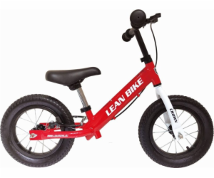 LeanToys CROWN Balance Bike Červená nafukovací kola