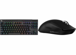 Klávesnice Logitech PRO X TKL Lightspeed GX Brown (920-012136) + myš Logitech G PRO X SuperLight 2 (910-006630)