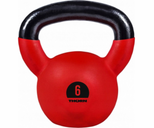 Kettlebell Thorn+Fit Litinový pogumovaný 6 kg