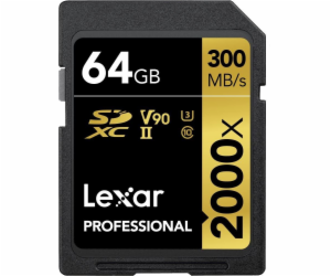 Karta Lexar Professional 2000x SDXC 64 GB Class 10 UHS-II...