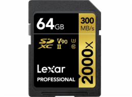 Karta Lexar Professional 2000x SDXC 64 GB Class 10 UHS-II/U3 V90 (LSD2000064G-BNNNG)