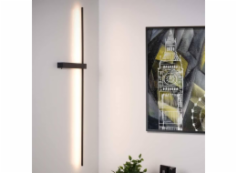 Nástěnné svítidlo Lucide Moderní nástěnné svítidlo Segin LED pásek 10W 2700K kovový černý