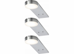 Paulmann LED nábytková svítidla 3x3W 15VA dlouhá 230V/350mA 200x50mm Satin iron/Metal Acrylic