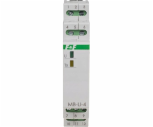 F&F Pulzní čítač s výstupem MODBUS RTU MAX-MB-LI-4LO