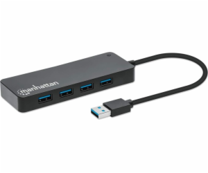 Manhattan  7portový USB Hub A-Stecker A-Buchse 5Gbit/s černý