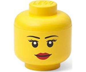 "LEGO Storage Head ""Girl"", mini, Aufbewahrungsbox"