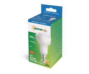 Žárovka SPECTRUM LED, R50, studená bílá, E14, 6 W, 570 lm