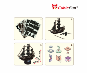 CubicFun - Puzzle 3D Queen Anne s Revenge 100 dílků