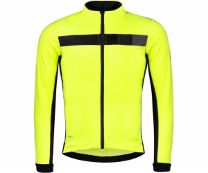 FORCE zimní bunda FROST softshell fluo-černá vel.L