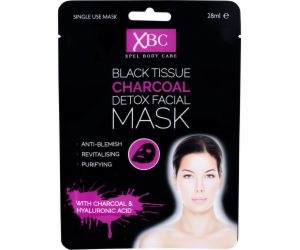 Xpel Body Care Black Tissue Charcoal Detox Facial Mask 28ml