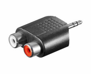 Adaptér stereojack 3.5 - 2x cinch M/F