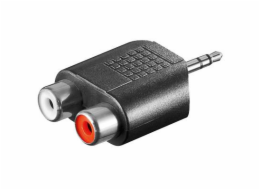 Adaptér stereojack 3.5 - 2x cinch M/F