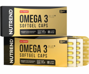 Nutrend OMEGA 3 Plus SOFTGEL CAPS, 120 kapslí