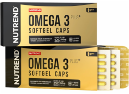 Nutrend OMEGA 3 Plus SOFTGEL CAPS, 120 kapslí