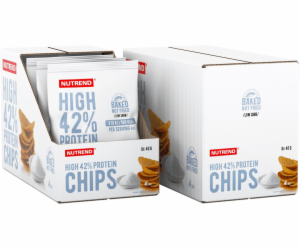 Nutrend HIGH PROTEIN CHIPS 6x 40 g, sůl