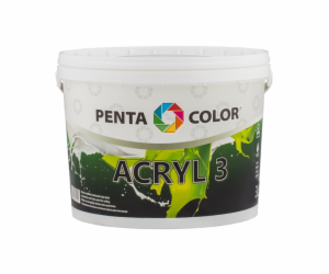 Disperzní barva Pentacolor Acryl 3, bílá, 3l