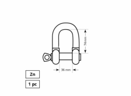 Montážní držák Haushalt, ZN, 1DD, M20, 3/4"