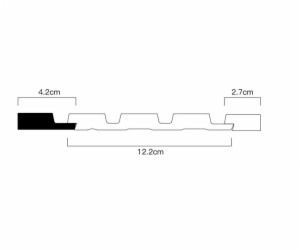 Dokončovací páska, Domoletti, JC1021-E-1287B, 2,6 m