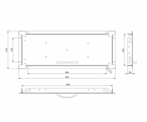 Dlaždicový poklop EUROPLAST MDU5020, 500 x 200 mm