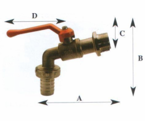 Zahradní baterie TDM Brass, 3/4"