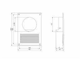 Ventilační adaptér EUROPLAST NA10, D100