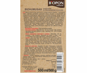 Biohumus na zeleninu Biopon 1588, 0,5l