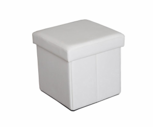 Pouf Domoletti XYF1368B, bílý, 38 cm x 38 cm x 38 cm