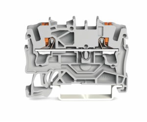 Terminál Wago 2202-1201, 2 přípojky 2,5 mm2, 24A, šedý