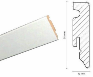 Základní lišta FOF A015, 2400 x 58 x 15 mm