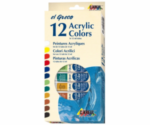 Akrylová barva C. KREUL 28250, 12 × 12 ml