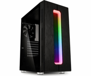 Kolink Nimbus RGB Midi-Tower Tempered Glass - černé